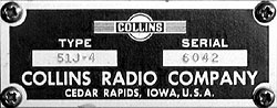 Collins 51J-4 serial 6042