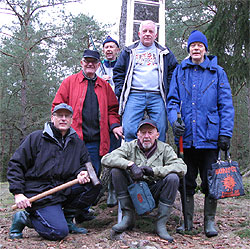 Vi som var med: Lennart Deimert, Bo Gustavsson, Gran Bayard, Claes Olsson, Sigvard Andersson och lngst fram Ejgil Jensen. Saknas gr John Ekwall.