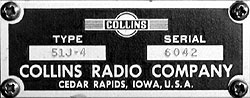 Collins 51J-4 serial 6042